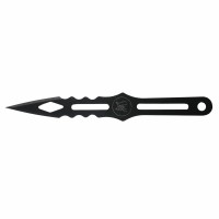 Set trei cutite de aruncat, Black Cat, otel inoxidabil, 13.5 cm, teaca inclusa