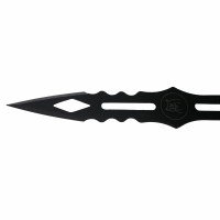 Set trei cutite de aruncat, Black Cat, otel inoxidabil, 13.5 cm, teaca inclusa