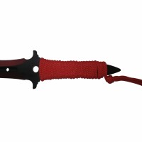 Set trei cutite de aruncat, Ninja Assasin, otel inoxidabil, 19 cm, multicolor, teaca inclusa