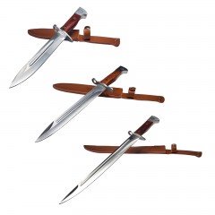 Set 3 cutite vanatoare, AK-47, husa cadou Set 3 cutite vanatoare, AK-47, husa cadou