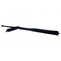 Set 2 bastoane telescopice, argintiu-negru, 4 sectiuni, 65 cm