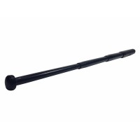 Set 2 bastoane telescopice, argintiu-negru, 4 sectiuni, 65 cm