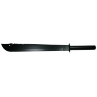 Sabie de vanatoare DEPOX®, Ninja Blade, maner metal, 83 cm, negru, teaca inclusa