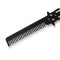 Briceag fluture tip pieptan, Black Comb, 22 cm, negru Briceag fluture tip pieptan, Black Comb, 22 cm, negru
