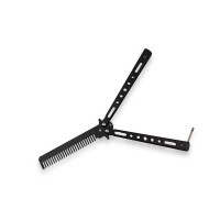 Briceag fluture tip pieptan, Black Comb, 22 cm, negru Briceag fluture tip pieptan, Black Comb, 22 cm, negru