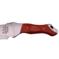 Maceta de vanatoare   USA Croc, otel inoxidabil, argintie, 47 cm