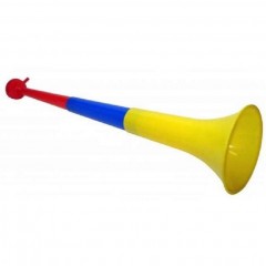 Vuvuzela goarna sportiva, tricolor, 60 cm