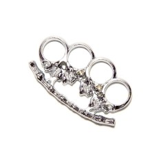 Rozeta , Box, Pumnal, Cap de mort, Craniu, Argintiu