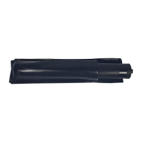 Set baston telescopic din otel, negru, 64 cm + box-rozeta craniu negru