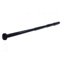 Set baston telescopic din otel, negru, 64 cm si pumnal craniu