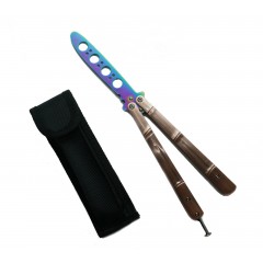 Cutit - Briceag fluture - Balisong - Butterfly, rainbow, pentru antrenament Cutit - Briceag fluture - Balisong - Butterfly, rainbow, pentru antrenament