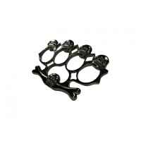 Set baston telescopic negru 50 cm + box,rozeta craniu negru