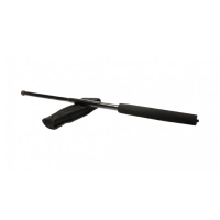 Set baston telescopic negru 50 cm +  box argintiu 0.5 cm grosime