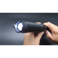 Baston electrosoc extensibil , X10 Protector, 49 cm, metalic, negru