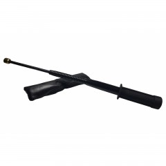 Baston telescopic flexibil , Stealth Defence, maner cauciuc, 46.5 cm, negru