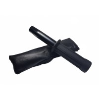 Baston telescopic flexibil , Stealth Defence, maner cauciuc, 46.5 cm, negru