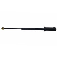 Baston telescopic flexibil , Stealth Defence, maner cauciuc, 46.5 cm, negru