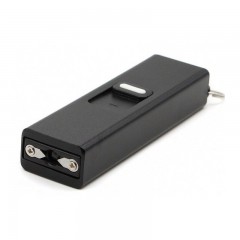 Mini electrosoc tip breloc cu lanterna, negru
