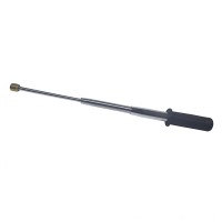 Baston telescopic flexibil maner cauciuc, 47 cm, argintiu