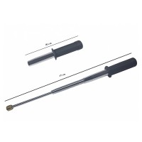 Baston telescopic flexibil maner cauciuc, 47 cm, argintiu Baston telescopic flexibil maner cauciuc, 47 cm, argintiu