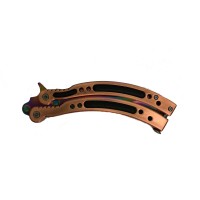 Briceag tip fluture de antrenament   Training Master, otel inoxidabil, multicolor, 24 cm