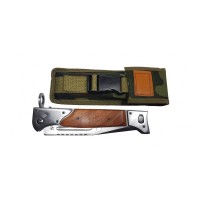 Briceag de vanatoare   AK-47 Assault, 22 cm,​ teaca inclusa, maro