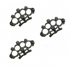 Set 3 Rozete, Pumnale, Box Living Dead, argintiu