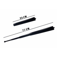 Baston telescopic , Special Forces, 77 cm, negru, 4 sectiuni, husa inclusa