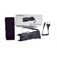 Electrosoc, negru, 400 KV, spray paralizant NATO 60 ml cadou