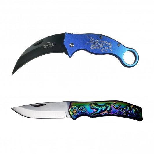 Set 2 briceaguri, model japonez, 19 cm si karambit, 17 cm Set 2 briceaguri, model japonez, 19 cm si karambit, 17 cm