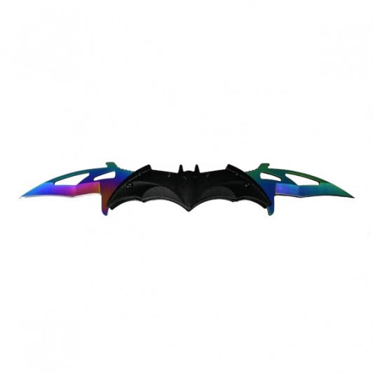 Briceag-cutit, doua taisuri, negru-multicolor, Fade Batman Style, 32 cm Briceag-cutit, doua taisuri, negru-multicolor, Fade Batman Style, 32 cm