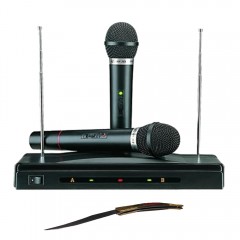 Set microfoane wireless si reciever C-05, cutit spaniol cadou Set microfoane wireless si reciever C-05, cutit spaniol cadou