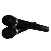 Set microfoane wireless si reciever C-05, cutit spaniol cadou
