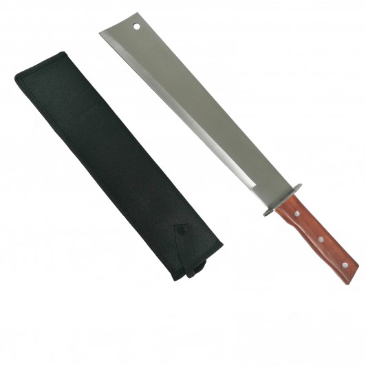 Sabie de vanatoare DEPOX®, otel inoxidabil, argintiu, Wood Blade, 70 cm Sabie de vanatoare DEPOX®, otel inoxidabil, argintiu, Wood Blade, 70 cm
