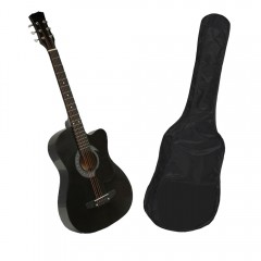 Chitara clasica din lemn  , True Melody, 95 cm, neagra, husa nylon inclusa