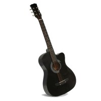 Chitara clasica din lemn IdeallStore®, True Melody, 95 cm, neagra, husa nylon inclusa