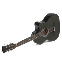 Chitara clasica din lemn  , True Melody, 95 cm, neagra, husa nylon inclusa