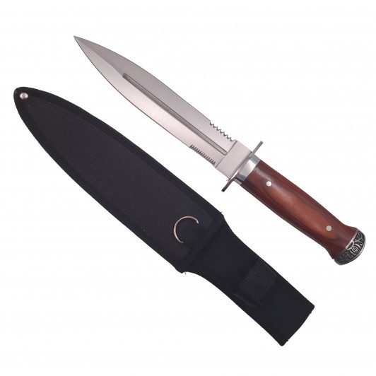 Cutit de vanatoare Celtic Blade, otel inoxidabil, maner lemn, maro, 33 cm Cutit de vanatoare Celtic Blade, otel inoxidabil, maner lemn, maro, 33 cm