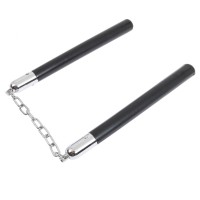 Set 2 Nunceag,/ nunchucku, 31 cm, lemn, negru