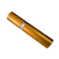 Mini electrosoc in forma de ruj cu lanterna, auriu Mini electrosoc in forma de ruj cu lanterna, auriu