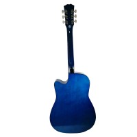 Chitara clasica din lemn  , Cutaway Country Blue, 95 cm, albastru
