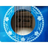 Chitara clasica din lemn , Cutaway Country Blue, 95 cm, albastru Chitara clasica din lemn , Cutaway Country Blue, 95 cm, albastru