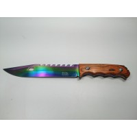 Cutit de vanatoare, Wood Rainbow, 33 cm, multicolor