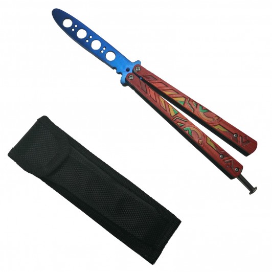 Cutit - Briceag fluture - Butterfly, Mayan Rainbow, pentru antrenament, 23.5 cm Cutit - Briceag fluture - Butterfly, Mayan Rainbow, pentru antrenament, 23.5 cm