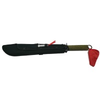 Sabie de vanatoare  , Samurai Blade, maner textil, 67 cm, cutit de aruncat inclus