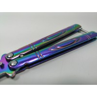 Cutit, Briceag fluture, Butterfly, Rainbow Strike, pentru antrenament, 21.5 cm Cutit, Briceag fluture, Butterfly, Rainbow Strike, pentru antrenament, 21.5 cm