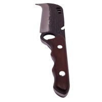 Cutit japonez lucrat manual , Claw of Osaka, 27.5 cm, maro, teaca piele Cutit japonez lucrat manual , Claw of Osaka, 27.5 cm, maro, teaca piele