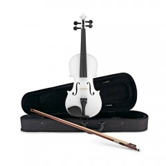 Vioara clasica din lemn, Marime 4/4, alba, toc inclus Vioara clasica din lemn, Marime 4/4, alba, toc inclus