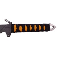 Sabie de vanatoare  , Ninja Soul, maner textil, lanterna, 69.5 cm , negru