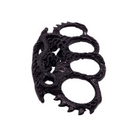 Rozeta de autoaparare   , model Fire Dragon Skin, 0.5 cm, negru